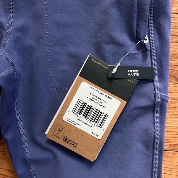 The North Face Bridgeway Hybrid Tights - Women's size x-small NWT, cave blue - Picture 3 of 8